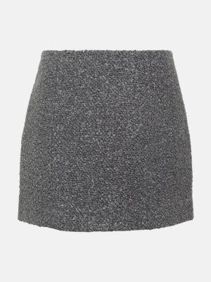 Mini falda Patou gris