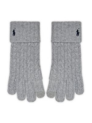 Серые перчатки Polo Ralph Lauren