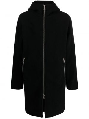 Παλτό με φερμουάρ με κουκούλα Andrea Ya'aqov μαύρο