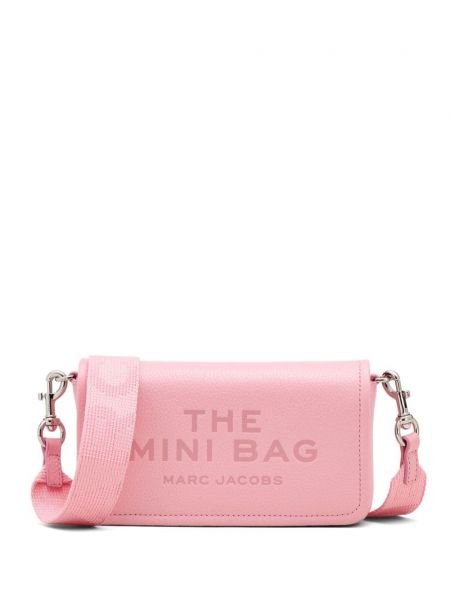 Nahka mini laukku Marc Jacobs pinkki