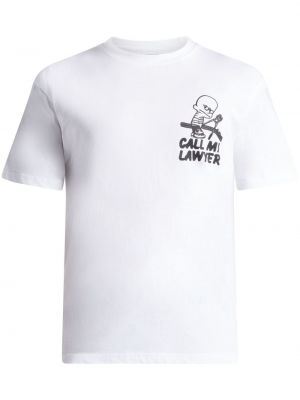 T-shirt di cotone con stampa Market bianco