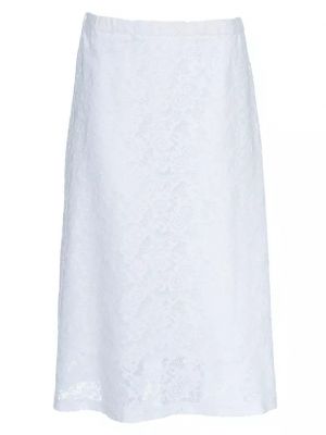 Кружевная прозрачная юбка Wilt белая