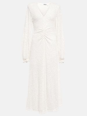 Μίντι φόρεμα Rotate Birger Christensen λευκό
