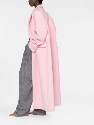Oversized kabát Vetements růžový