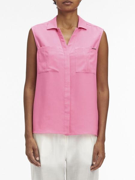 Blusa sin mangas Calvin Klein rosa