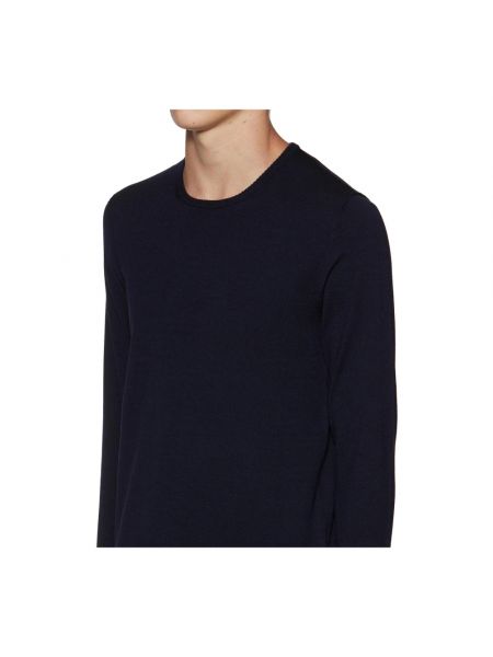 Jersey de lana de tela jersey Paolo Pecora azul