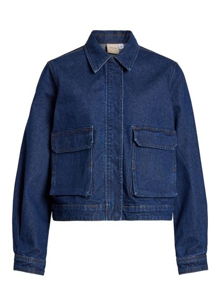 Джинсовая куртка с карманами Vila синяя