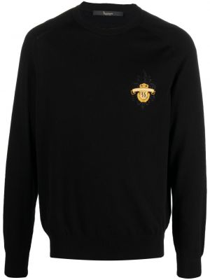 Pullover mit stickerei mit rundem ausschnitt Billionaire schwarz