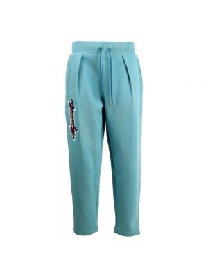 Spodnie sportowe bawełniane relaxed fit Givenchy niebieskie