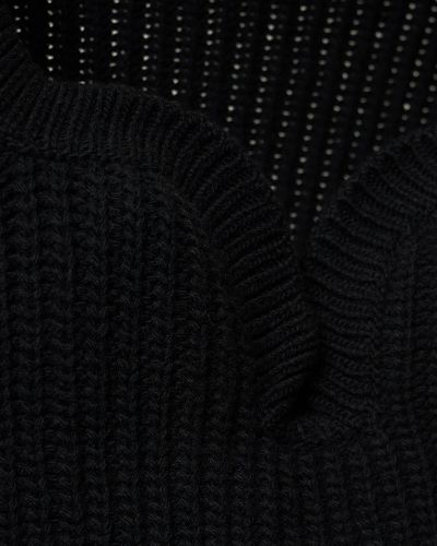Sweter wełniany oversize Valentino czarny