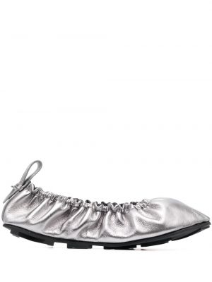Pantofi din piele Medea argintiu