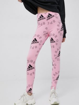 Legginsy Adidas, różowy