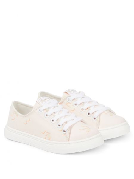 Canvas sneakers for piger Bonpoint pink