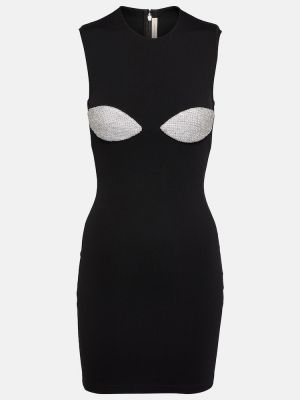Krištáľové šaty Christopher Kane čierna