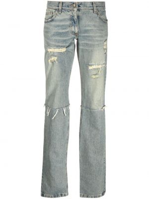 Distressed straight jeans Dolce & Gabbana Pre-owned blau