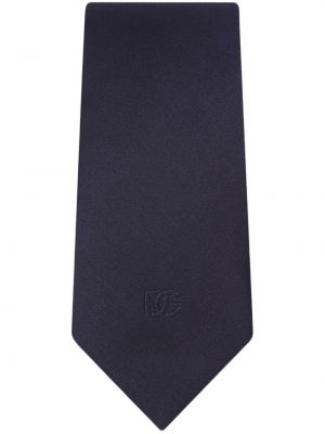 Копринена вратовръзка Dolce & Gabbana синьо