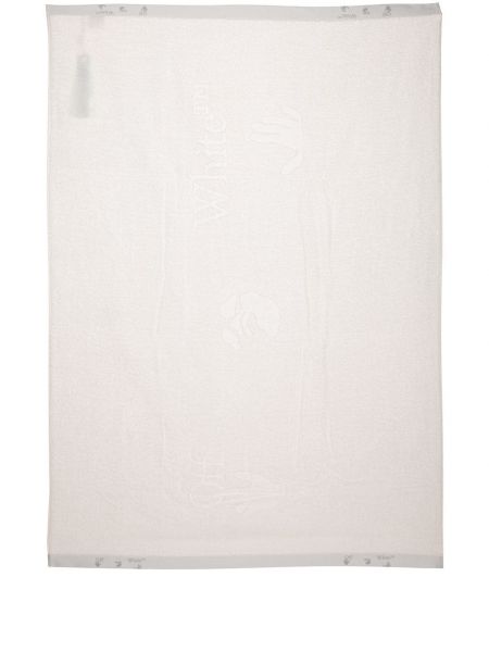 Bademantel mit stickerei Off-white weiß