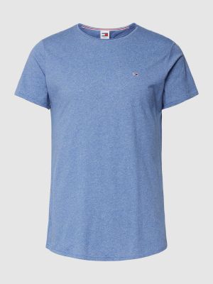 Koszulka slim fit Tommy Jeans niebieska