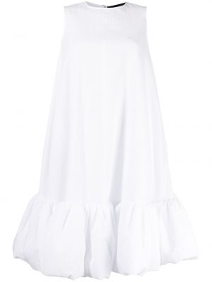 Βαμβακερή αμάνικο φόρεμα Melitta Baumeister λευκό