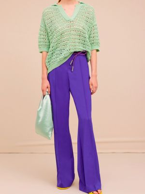 Фиолетовые брюки Erika Cavallini
