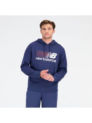 Fleece hoodie New Balance blau