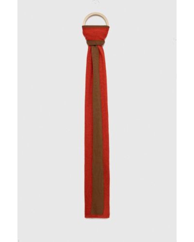 Vlněný šátek Sisley červený
