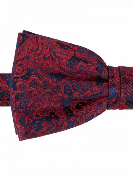 Krawat z wzorem paisley Monti czerwony