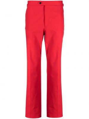 Bavlnené chinos nohavice s nízkym pásom Fursac červená