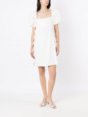 Šaty s mašlí Adriana Degreas bílé