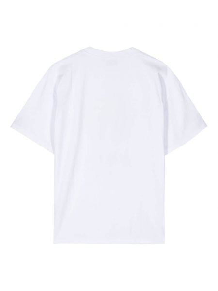Koszulka bawełniana z nadrukiem Aries biała