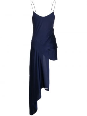 Sukienka koktajlowa asymetryczna Ttswtrs niebieska