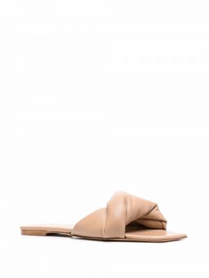 Leder sandale Studio Amelia beige