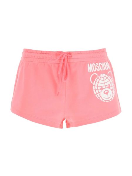Sport shorts mit print Moschino pink