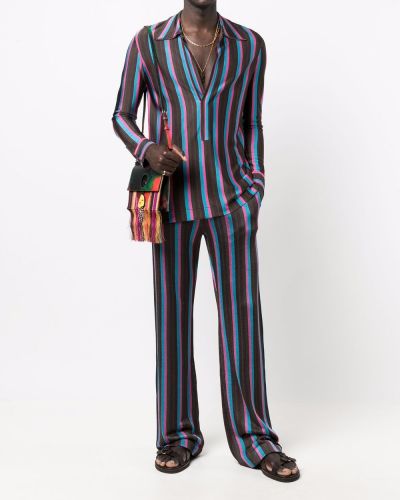 Pantalones a rayas de punto Karl Lagerfeld