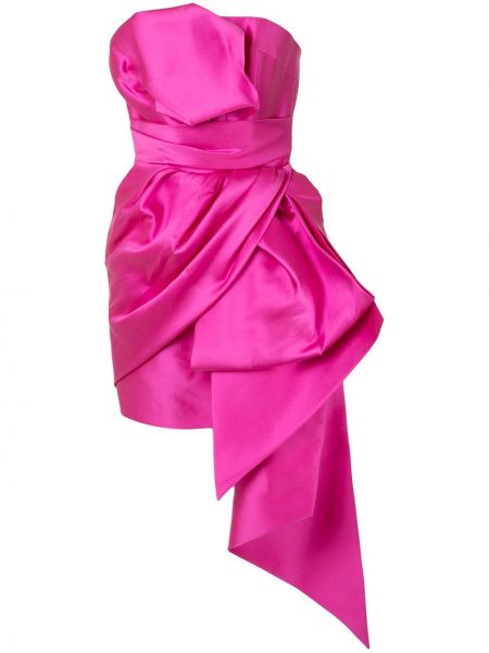 Mini vestido con escote pronunciado The 2nd Skin Co. rosa
