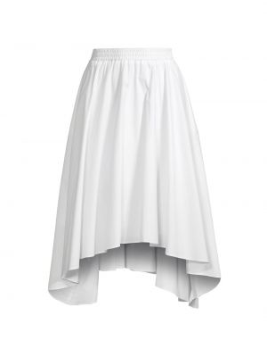 Асимметричная юбка-миди из поплина MICHAEL Michael Kors белый