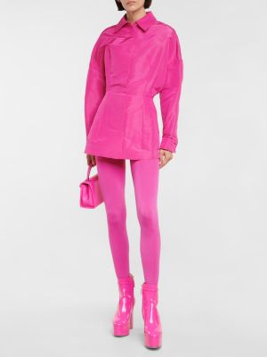 Chaqueta de seda Valentino rosa