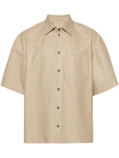 Δερμάτινο πουκάμισο Prada