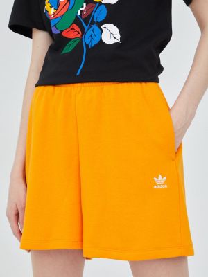 Kratke hlače visoki struk Adidas Originals narančasta