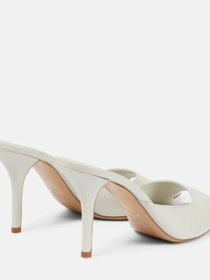 Sandały skórzane Gia Borghini białe
