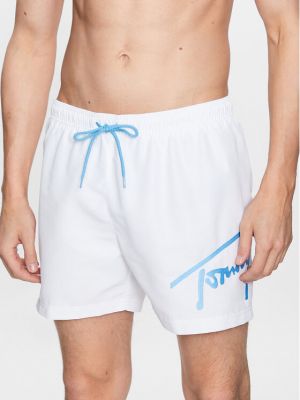 Pantaloni scurți din denim Tommy Jeans alb