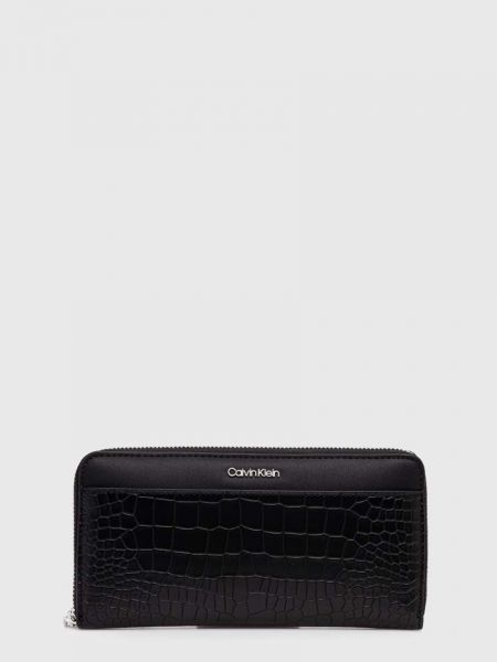Duża torebka na zamek Calvin Klein czarny