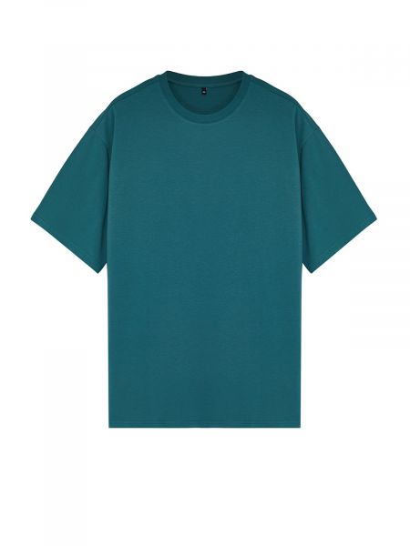 Βαμβακερή μπλούζα Trendyol πράσινο