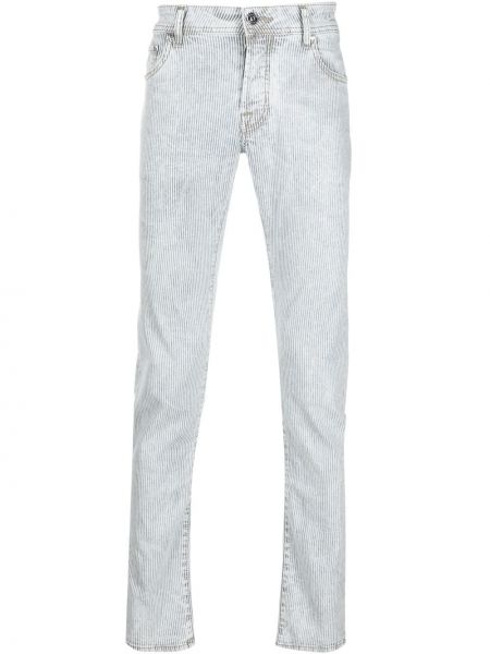 Jacquard slank stretch jeans Jacob Cohen blå