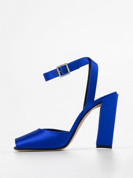 Niebieskie sandały na obcasie Victoria Beckham