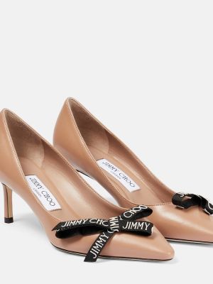 Kožne salonke Jimmy Choo ružičasta