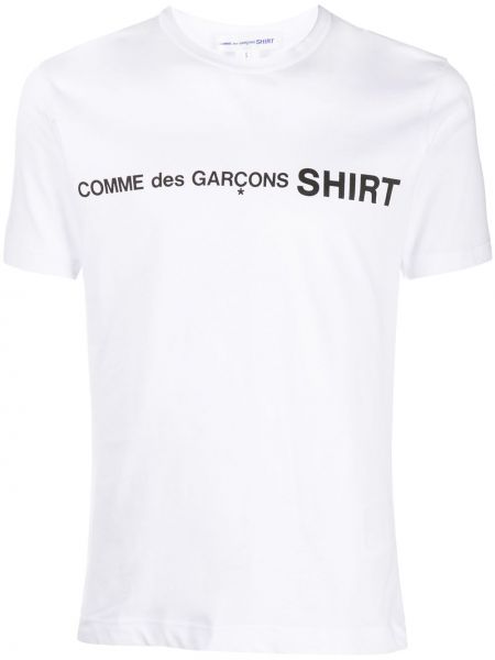 Tričko s potlačou Comme Des Garçons Shirt biela