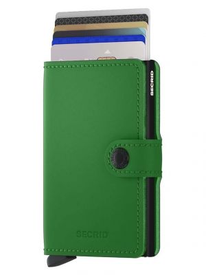 Δερμάτινος πορτοφόλι Secrid πράσινο