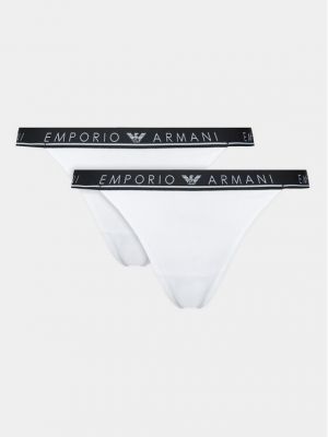 Chiloți tanga Emporio Armani Underwear alb