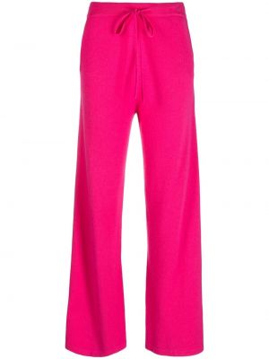 Spodnie z kaszmiru Chinti & Parker różowe